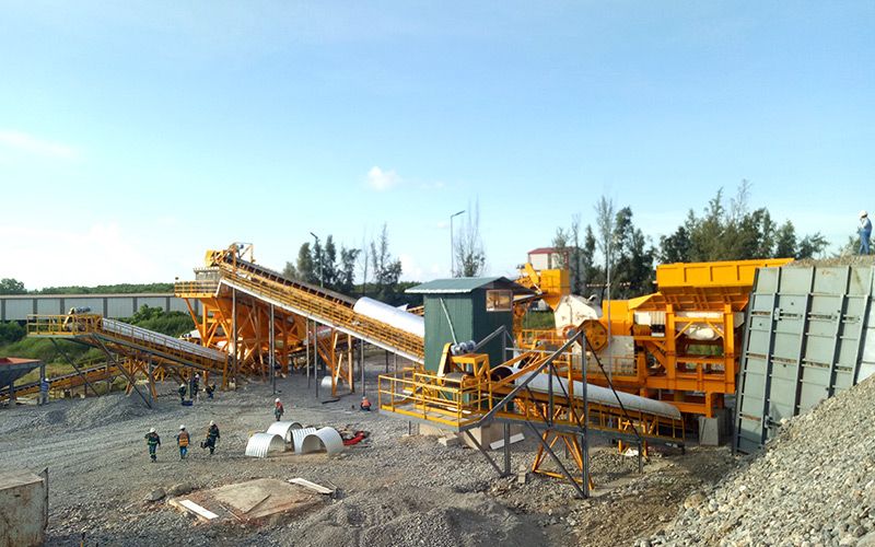 Ligne de concassage de calcaire de 450 tonnes/heure au Mexique