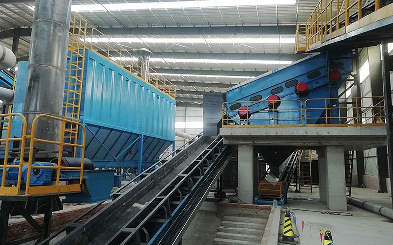 Ligne de production de déchets de construction fixe du Jiangsu avec une production de 250 tonnes par heure