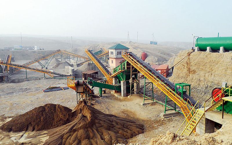 Ligne de fabrication de sable de pierre de rivière au Tadjikistan 100 tonnes par heure