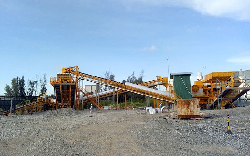 Ligne de concassage de calcaire de 450 tonnes/heure au Mexique