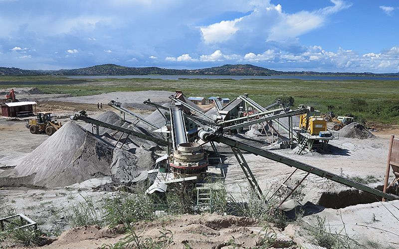 Ligne de concassage de stériles miniers en Australie avec une production de 180 tonnes par heure